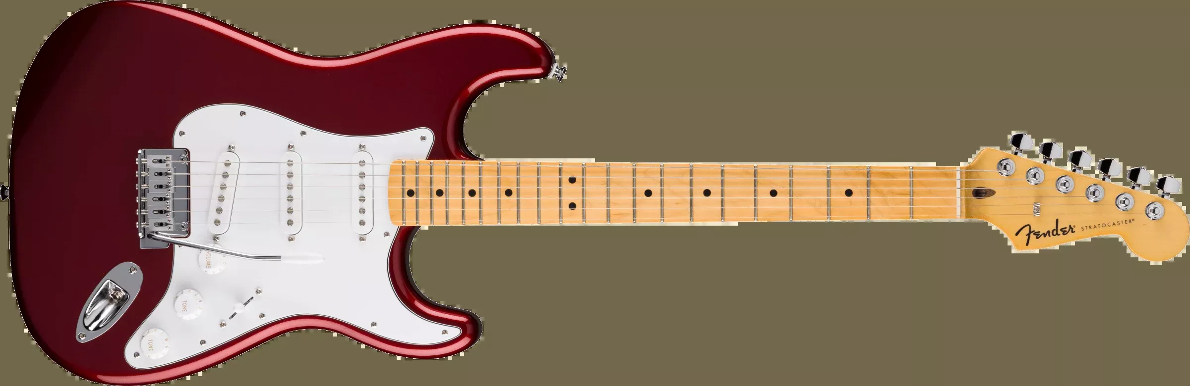 Standard Stratocaster Maple Fingerboard, White Pickguard, Candy Cola
