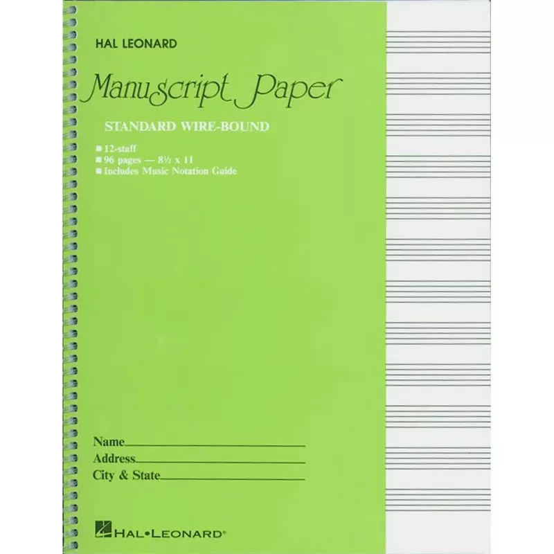 Standard Wirebound Manuscript Paper