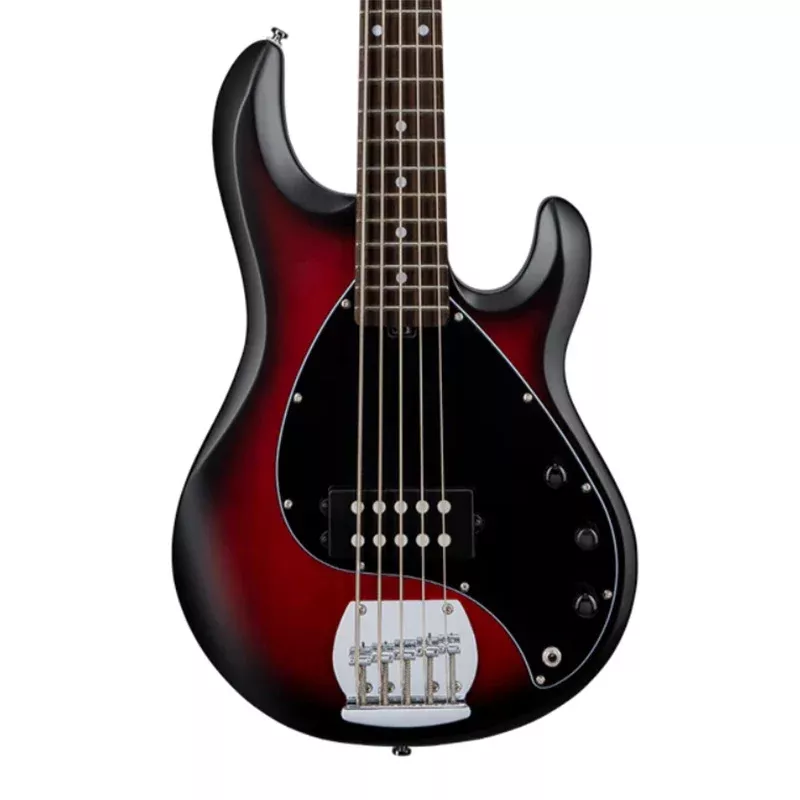 Sterling StingRay Ray 5 - Ruby Red Burst Satin with Jatoba Fingerbaord