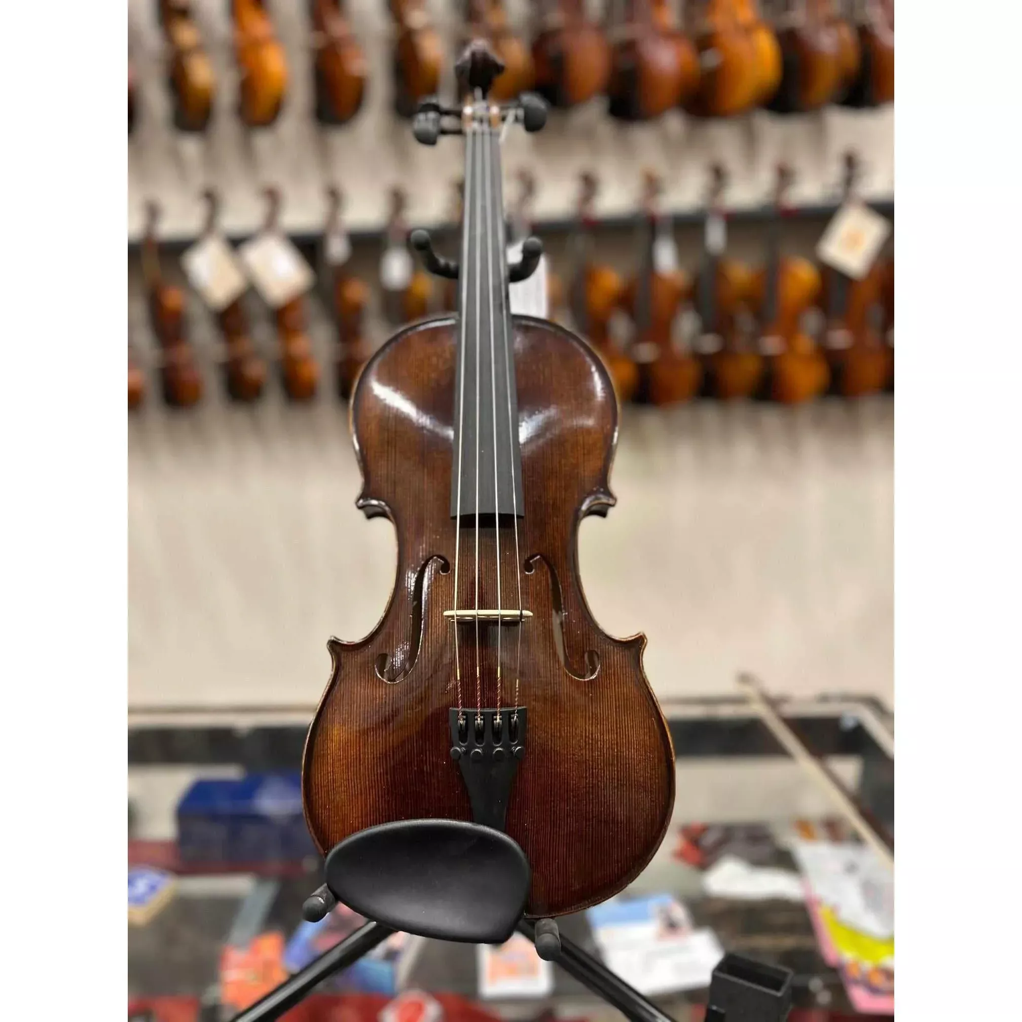 Strad Violin European 2 Dark Brown Hammerl