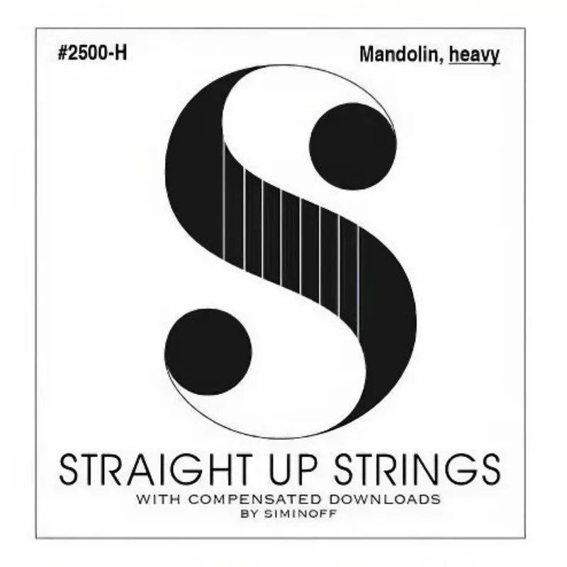 Straight Up 2500-H Phosphor Bronze Heavy Gauge Mandolin Strings by Siminoff