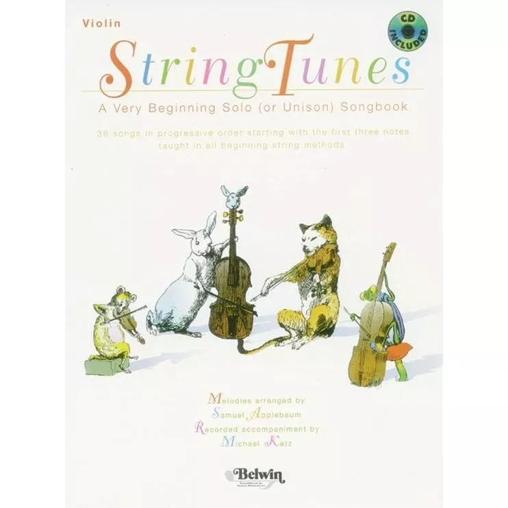 String Tunes Very Beginning Solo Songbook- Violin Book & CD