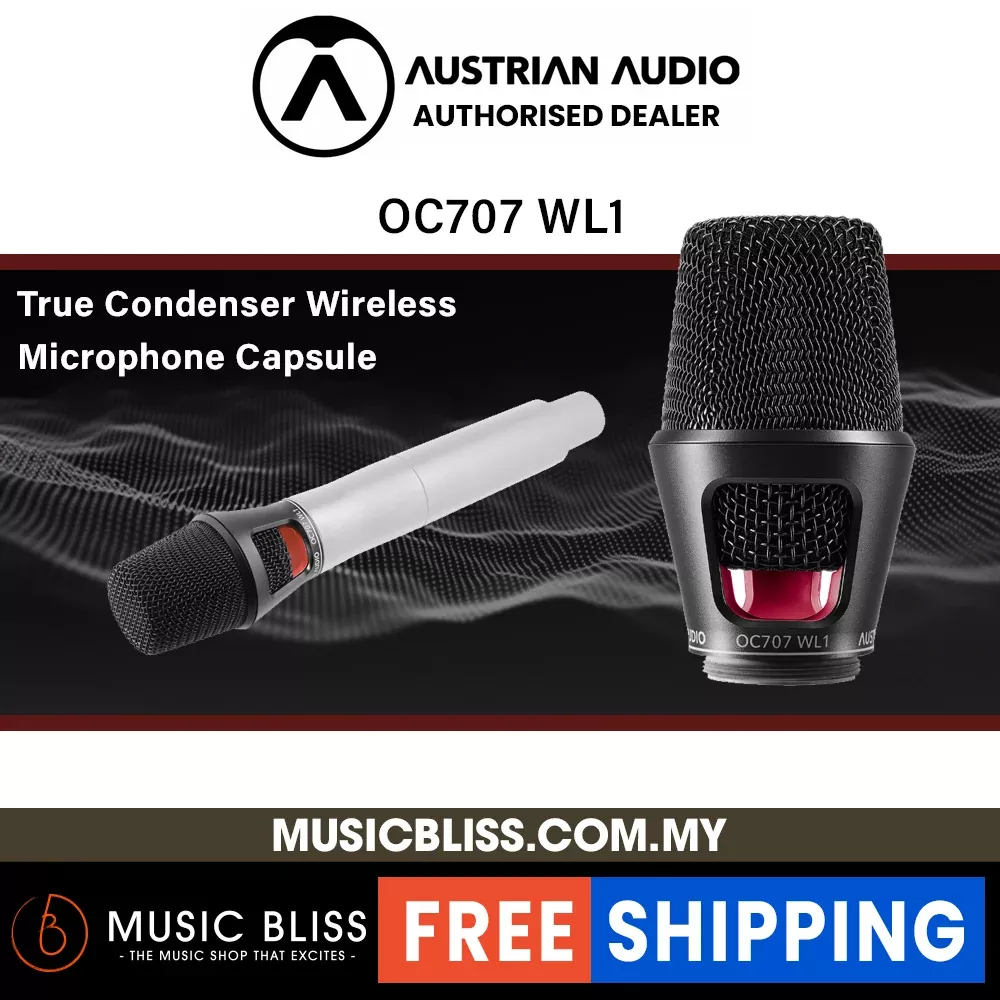Studio & Recording Microphones Condenser Microphones Austrian Audio Austrian Audio OC707 WL1 Wireless Cardioid Microphone Capsule