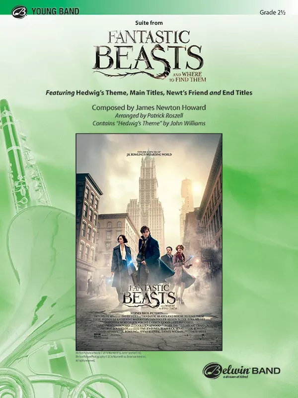 Suite from Fantastic Beasts and Where to Find Them: Concert Band Conductor Score & Parts