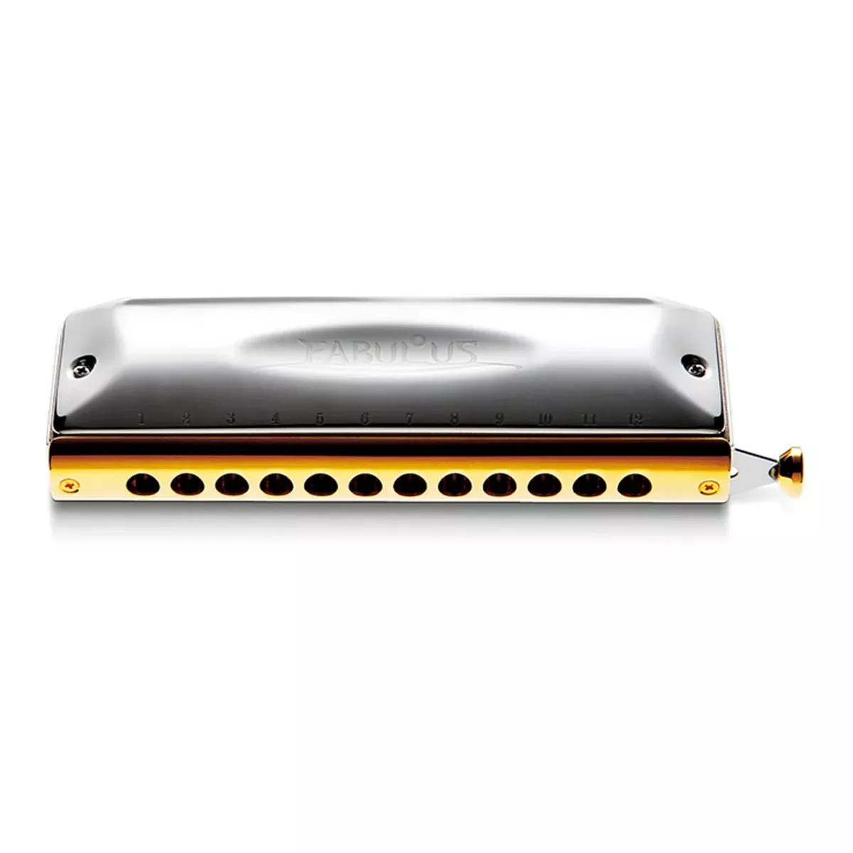 Suzuki Fabulous 12-hole chromatic harmonica in C – Cross-alignment slide (F-48C)