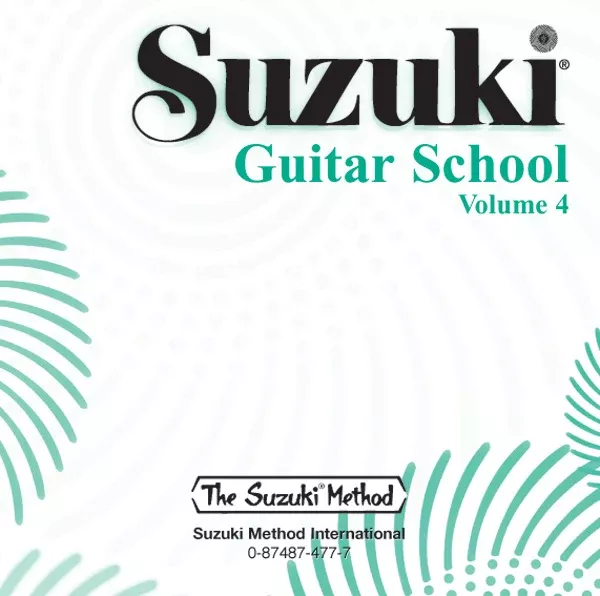 Suzuki Guitar School CD, Volume 4: Guitar CD