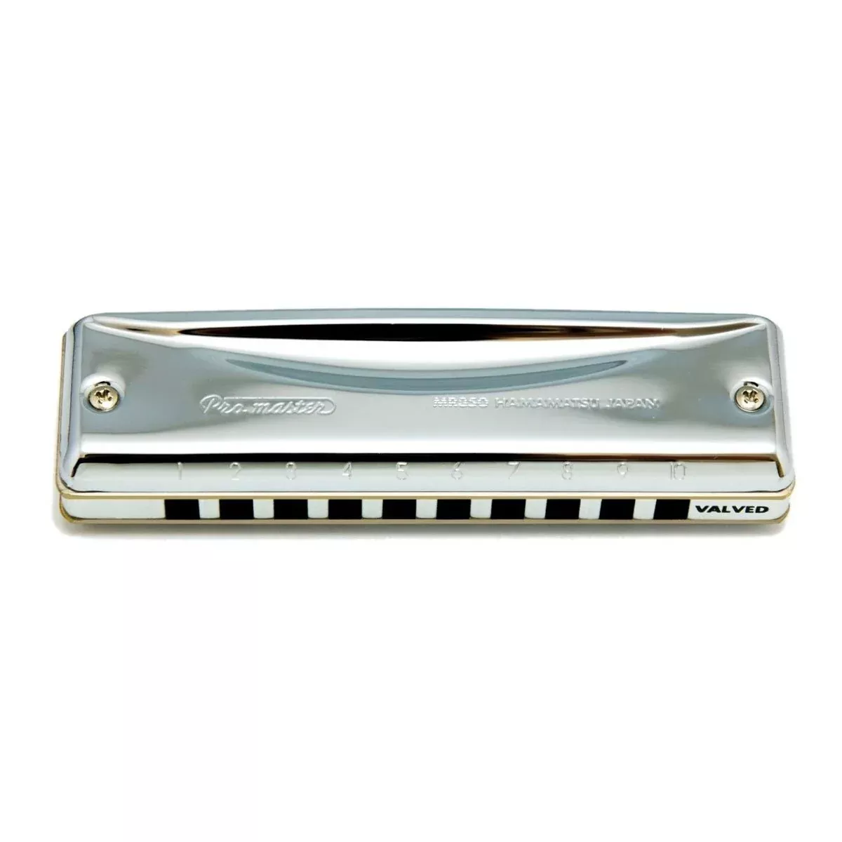 Suzuki Promaster 10-hole diatonic valved harmonica – Low-F (MR-350VLF)