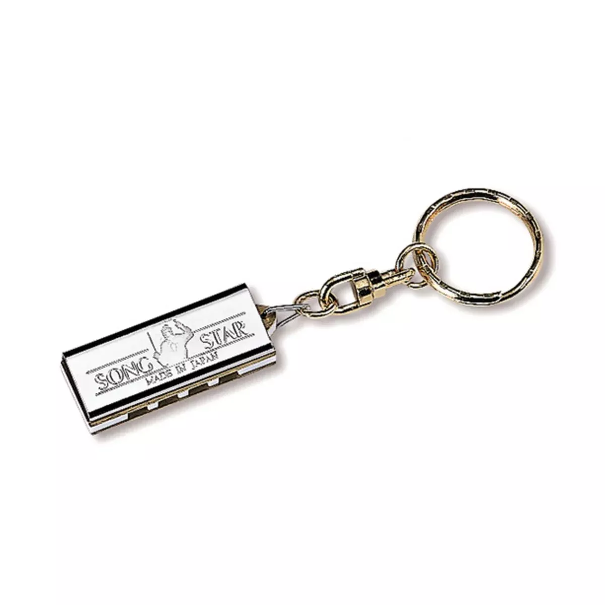 Suzuki ‘SONG STAR’ 4-hole harmonica with keyholder (K-1200)