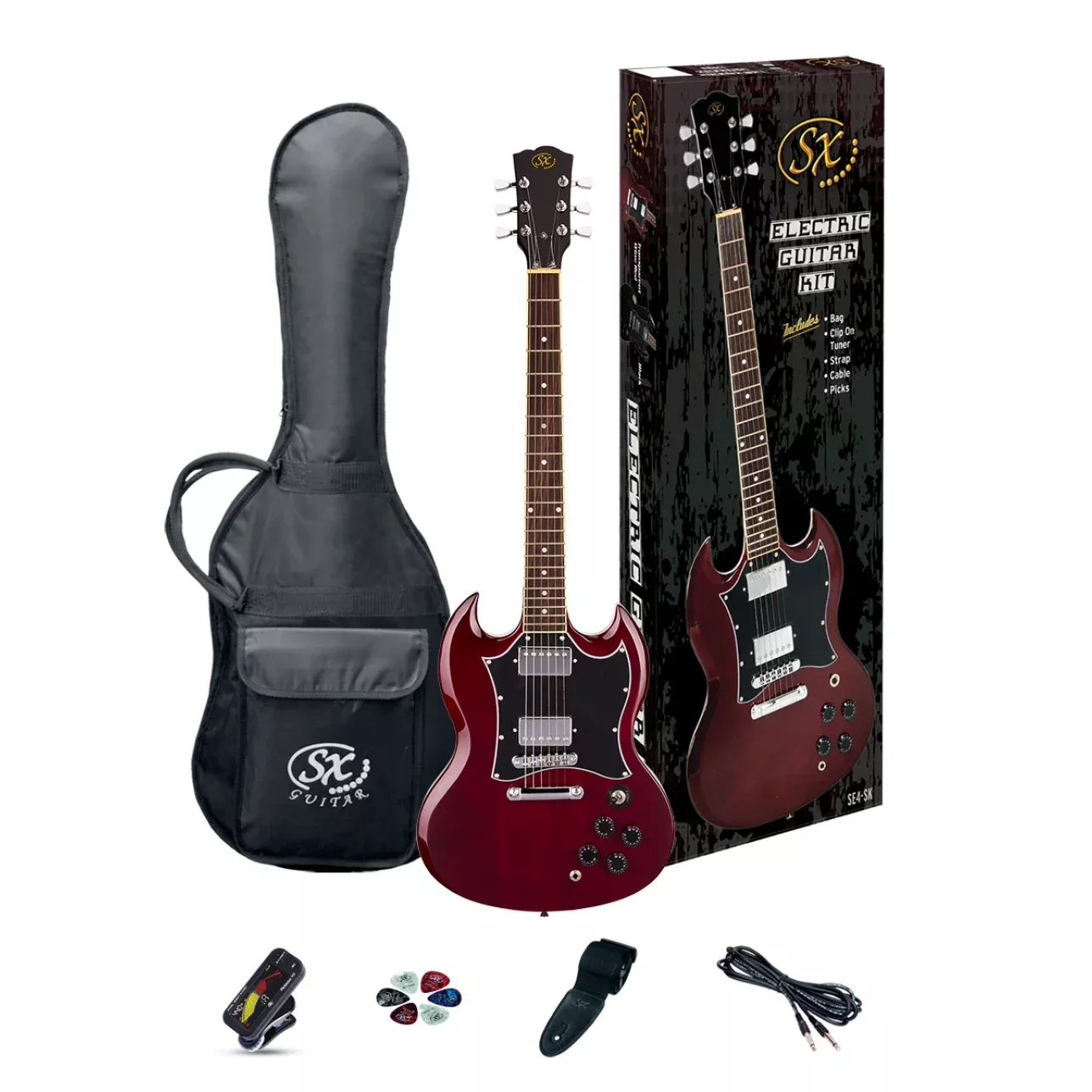 SX SG Electric Guitar Pack