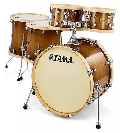 Tama S.L.P. Studio Maple 5-piece Shell Pack Gloss Lacquer Sienna Drum Kit