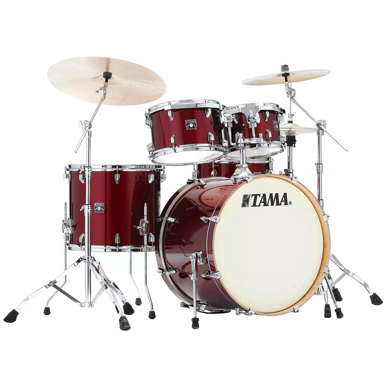TAMA Superstar Classic 5 Piece Shell Pack in Dark Red Sparkle