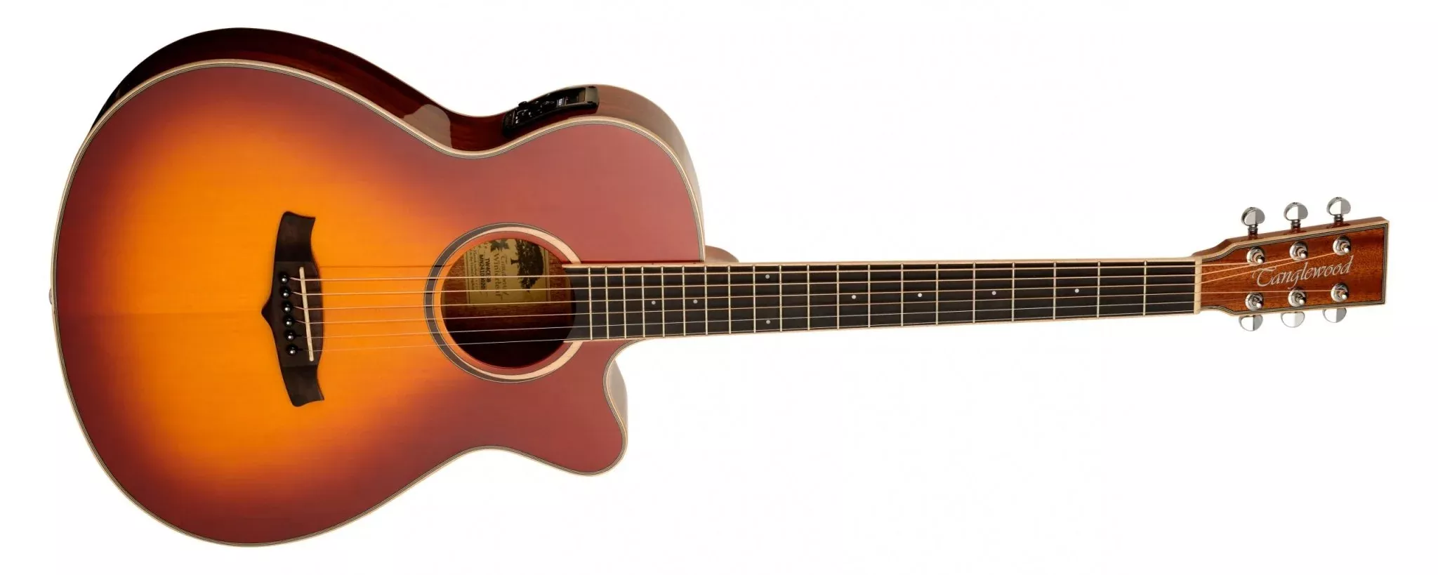 Tanglewood TW4CESB Winterleaf Super Folk Cutaway Electro-Acoustic Guitar – Solid Mahogany Top