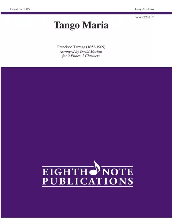 Tango Maria: Woodwind Quartet Conductor Score & Parts