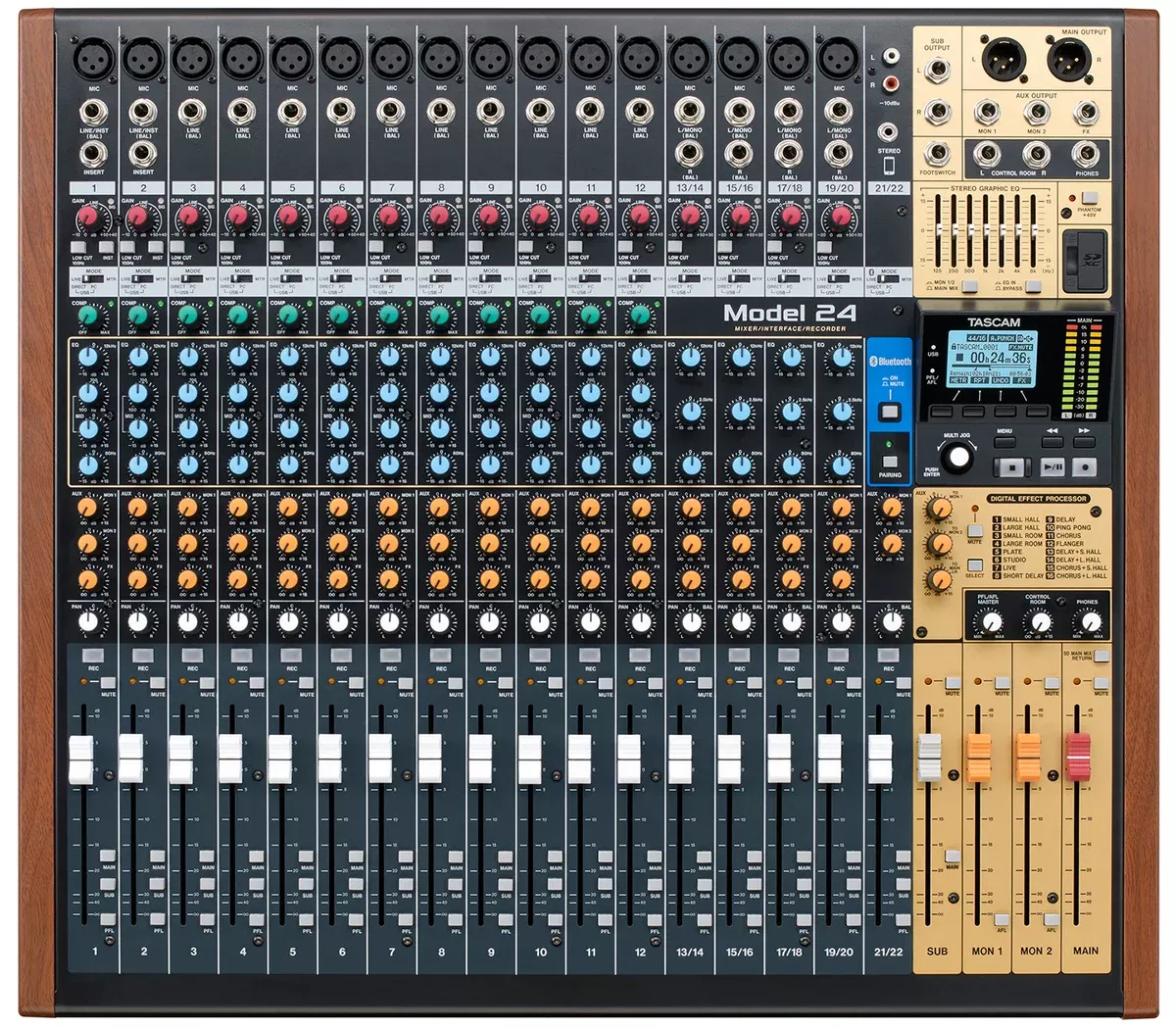 TASCAM Model 24 24-Track Live Recorder & Mixing Console With Audio Interface