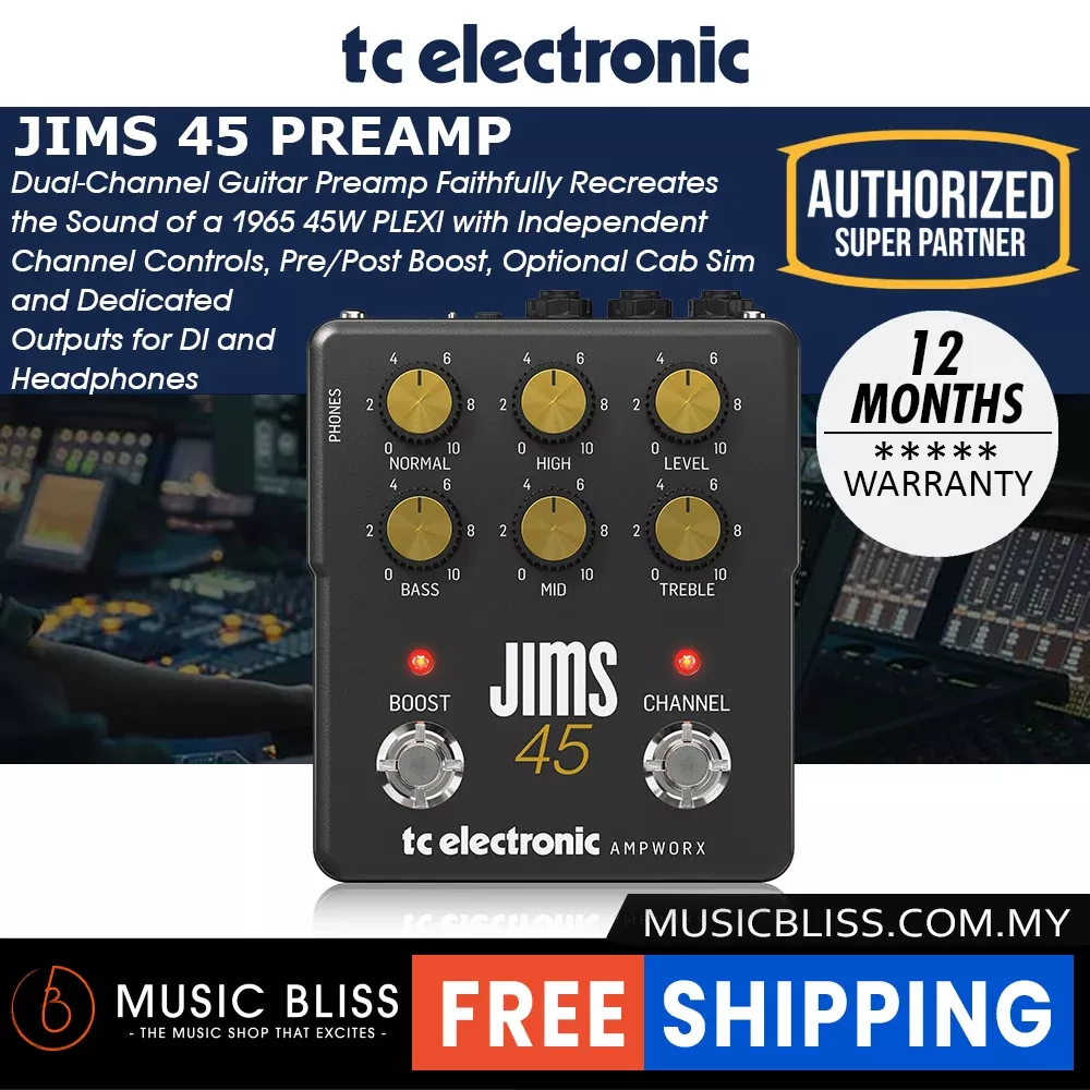 TC Electronic Ampworx JIMS 45 Preamp Pedal