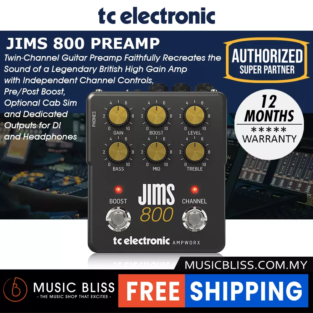 TC Electronic Ampworx JIMS 800 Preamp Pedal