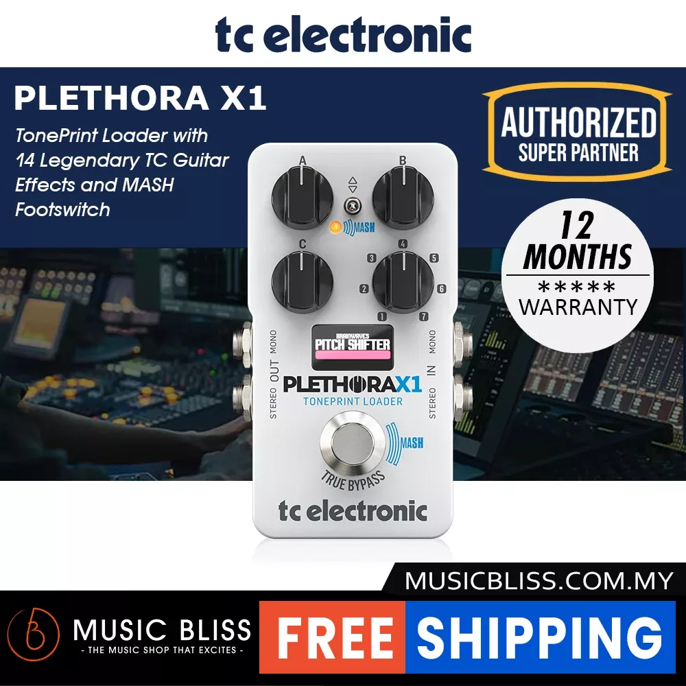 TC Electronic Plethora X1 TonePrint Multi-effects Pedal