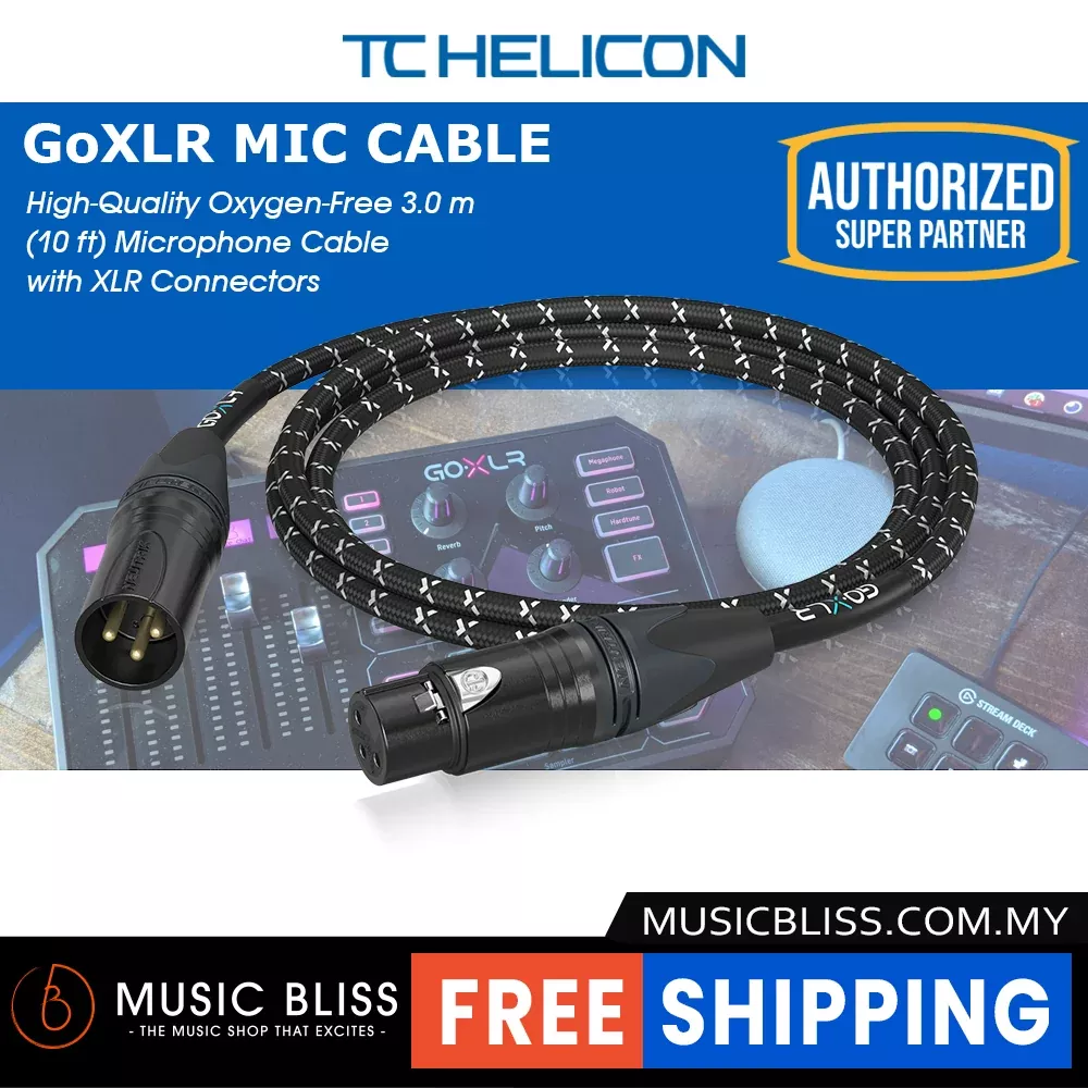TC-Helicon GoXLR Microphone Cable – 10-foot