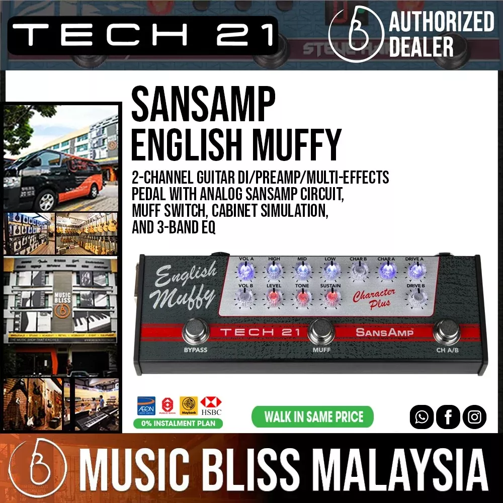 Tech 21 SansAmp Character Plus – English Muffy