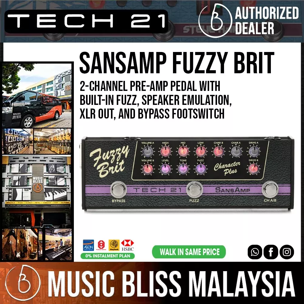 Tech 21 SansAmp Character Plus – Fuzzy Brit
