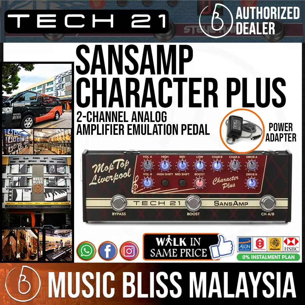 Tech 21 SansAmp Character Plus – Mop Top Liverpool