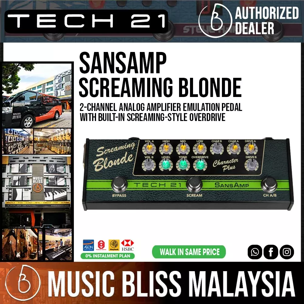 Tech 21 SansAmp Character Plus – Screaming Blonde