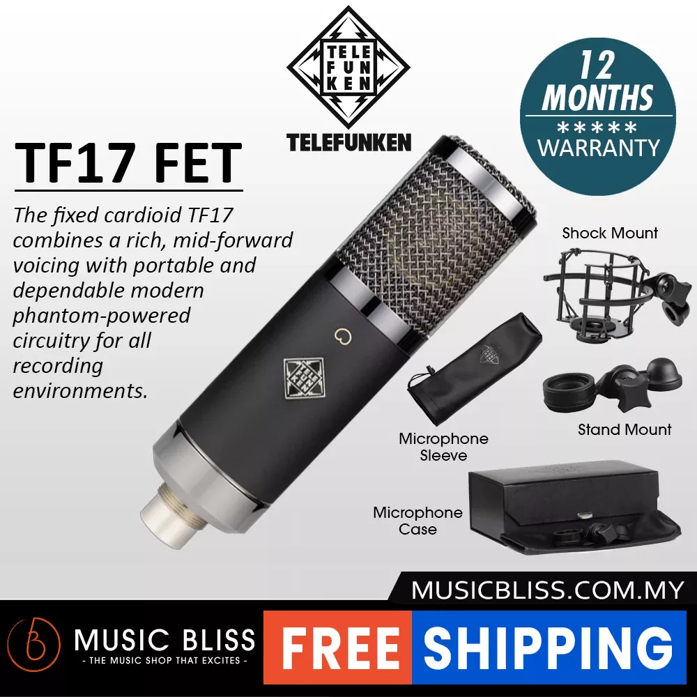 Telefunken TF17 Large-diaphragm FET Condenser Microphone