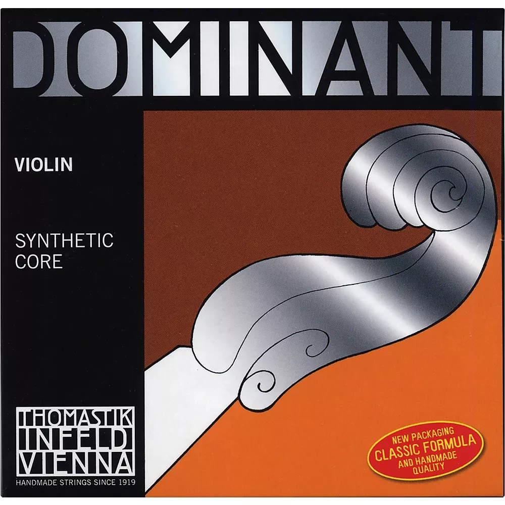 Thomastik Dominant 3/4 Size Violin Strings 3/4 Set, Steel E String, Ball End