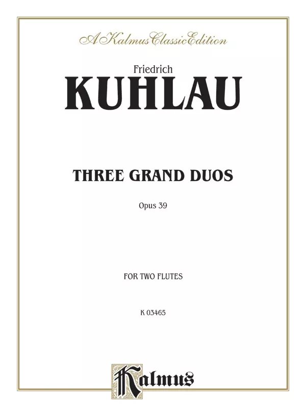 Three Grand Duos: Flute Book