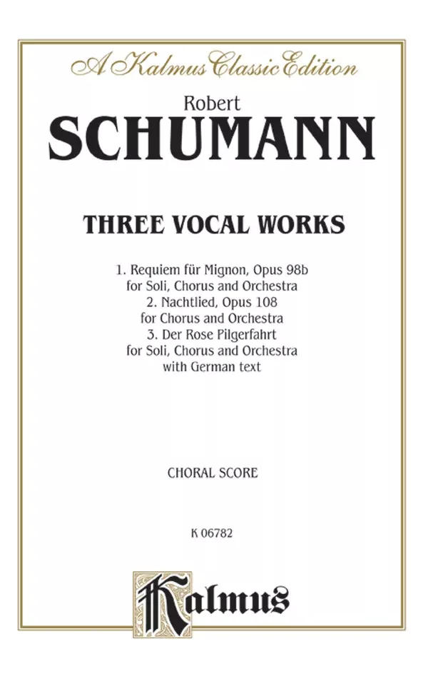 Three Vocal Works: SATB divisi with SSAATB Soli Choral Book