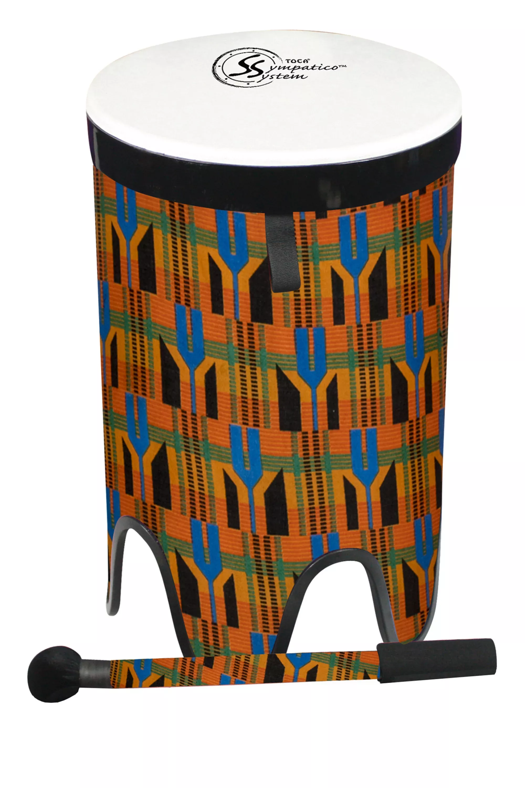Toca Freestyle II 14" Nesting Tom Tom Drum – Kente Cloth