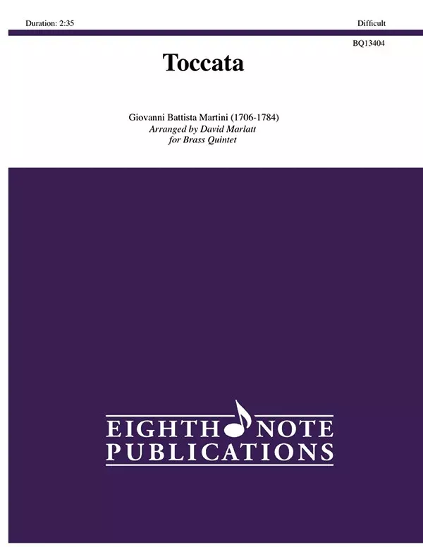 Toccata: Brass Quintet Score & Parts