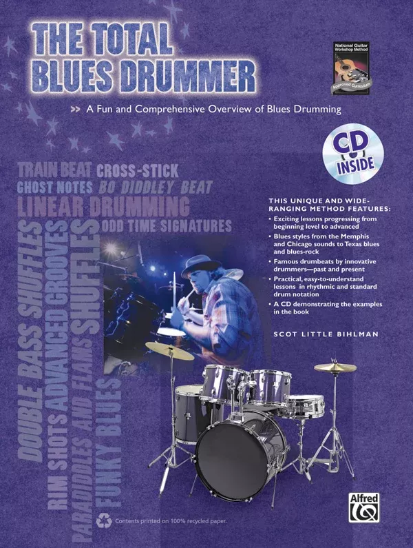The Total Blues Drummer: Drumset Book & CD