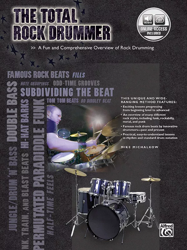 The Total Rock Drummer: Drumset Book & Online Audio