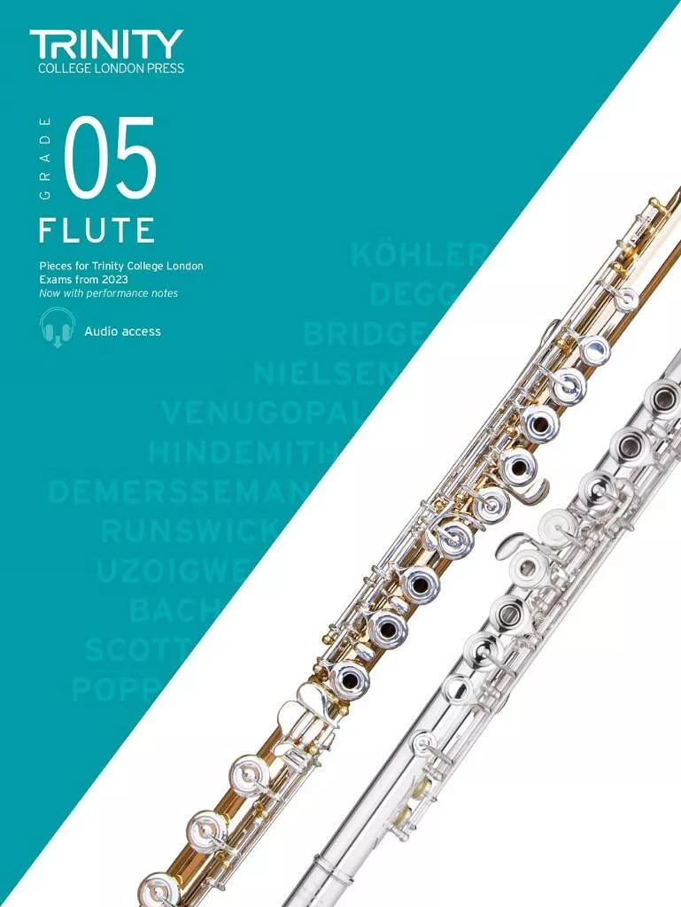 Trinity Flute Exam Pieces from 2023 Grade 5 Book and Audio Online