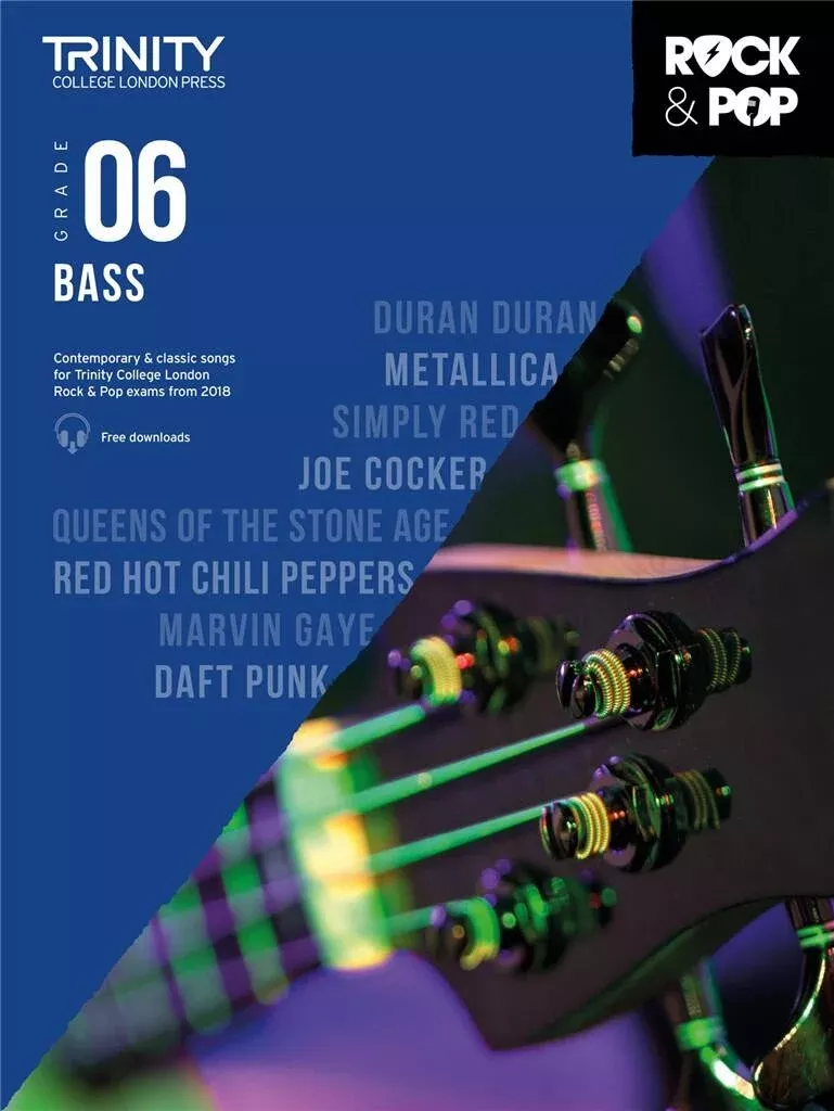Trinity Rock & Pop Bass Grade 6 Book