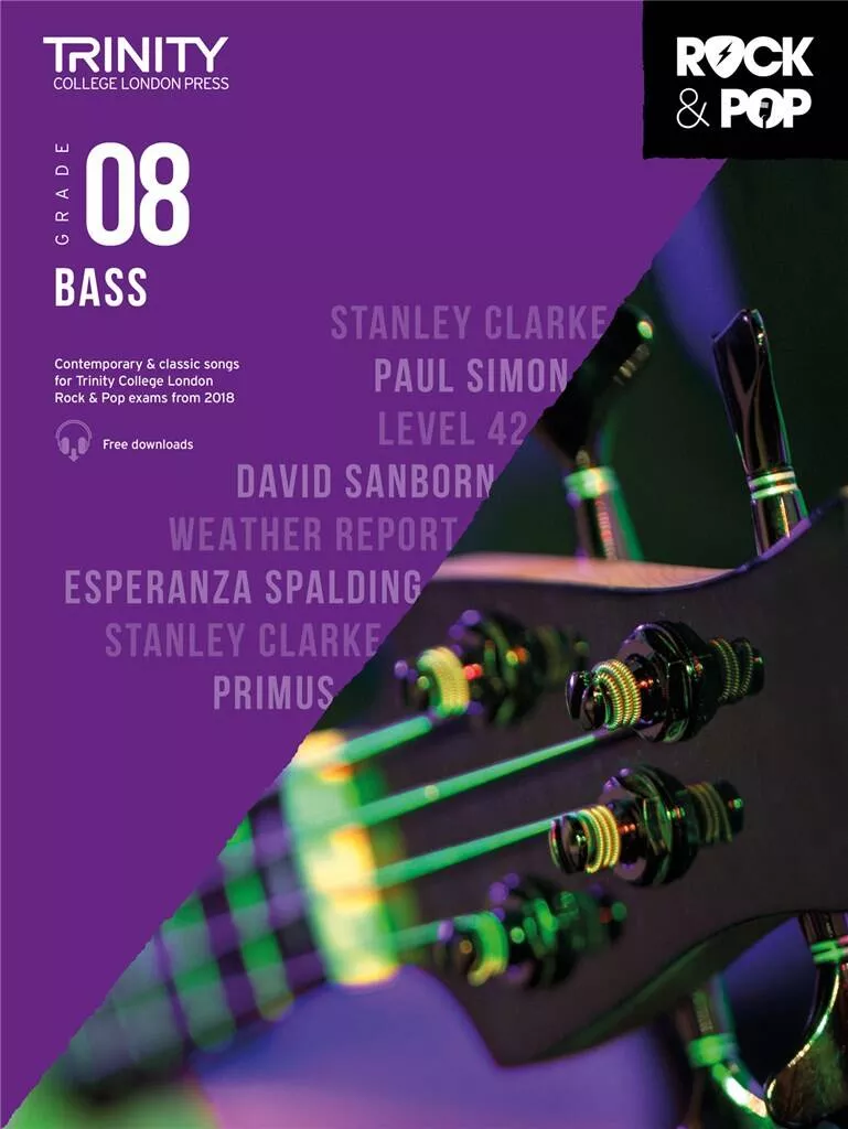 Trinity Rock & Pop Bass Grade 8 Book