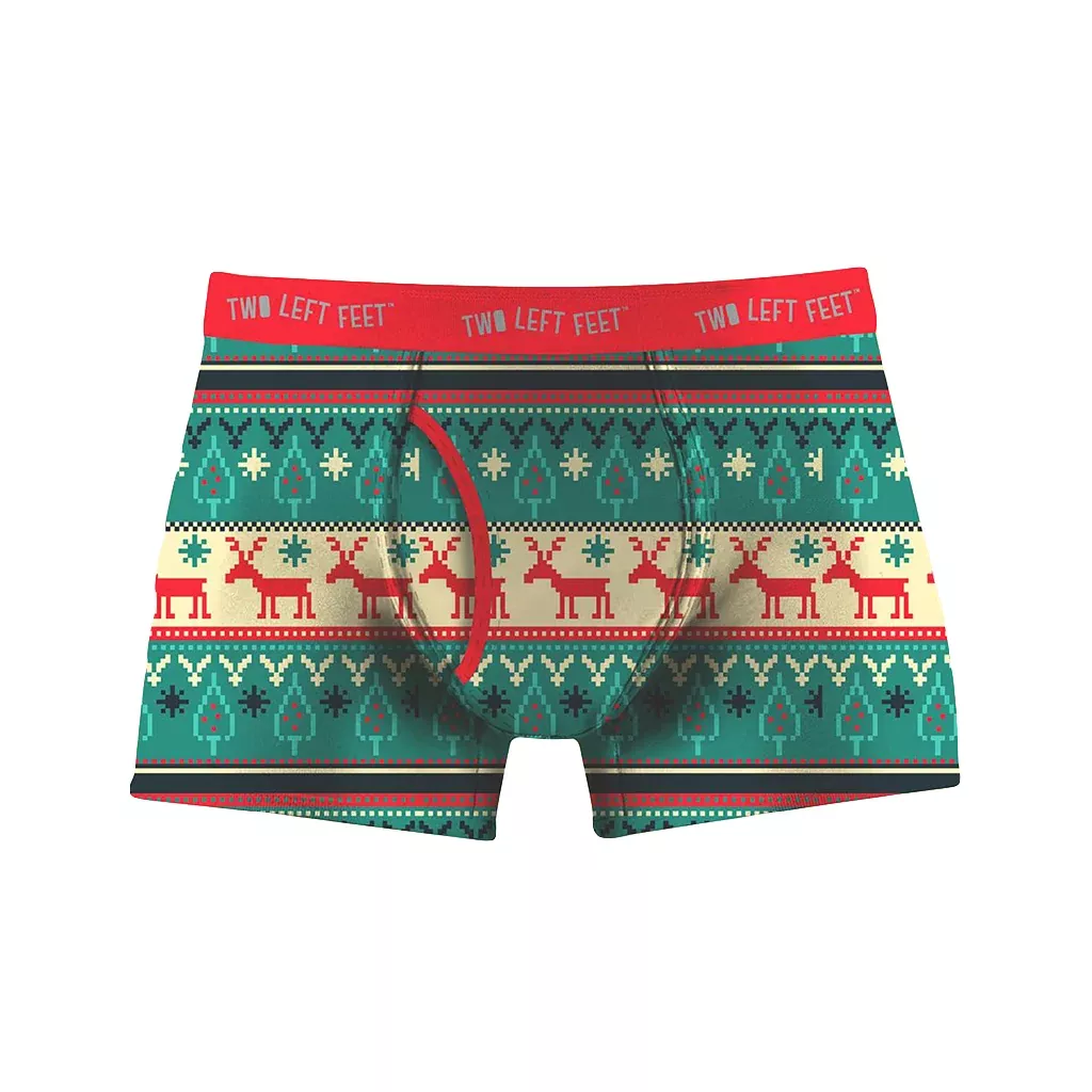 Two Left Feet: Men’s Reindeer Christmas Trunks