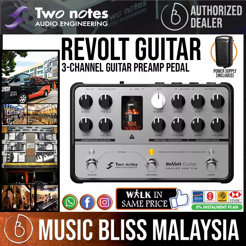 Two Notes ReVolt Guitar Preamp Pedal