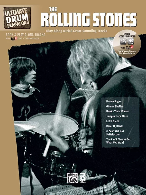 Ultimate Drum Play-Along: The Rolling Stones: Authentic Drum Edition Book & Online Audio/Software