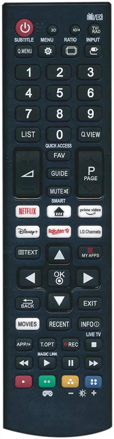 Unbranded LG Smart TV Compatible Remote Control