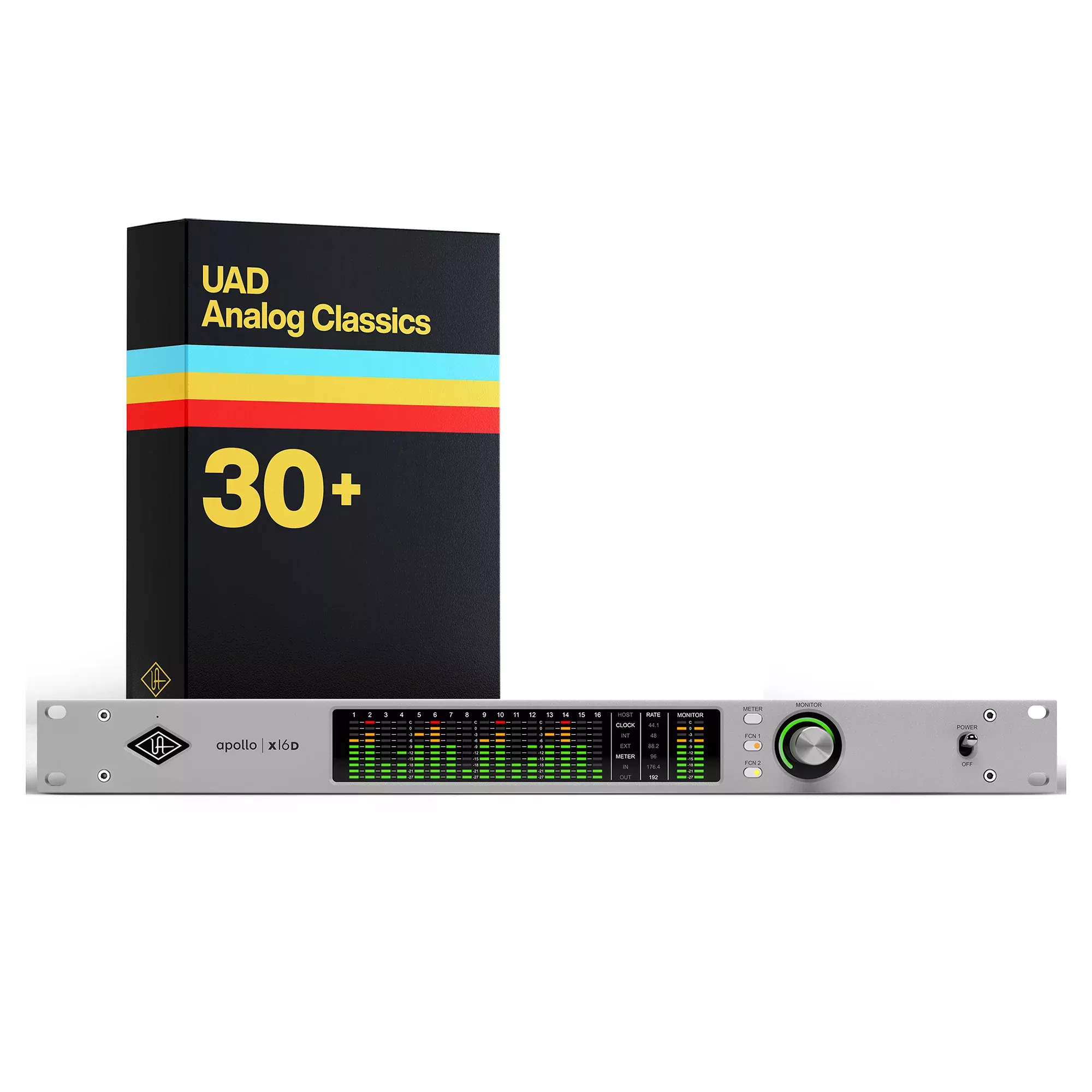 Universal Audio Apollo x16D Thunderbolt Audio Interface with Dante with UAD Analog Classics