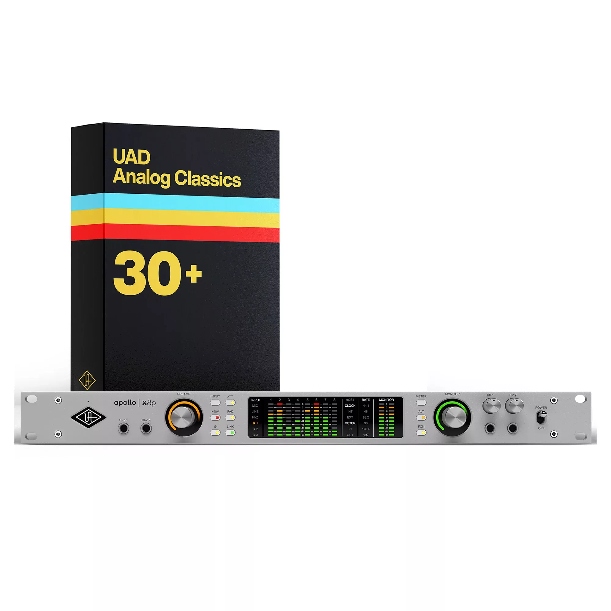 Universal Audio Apollo x8p (Gen 2) Thunderbolt Audio Interface with UAD Analog Classics
