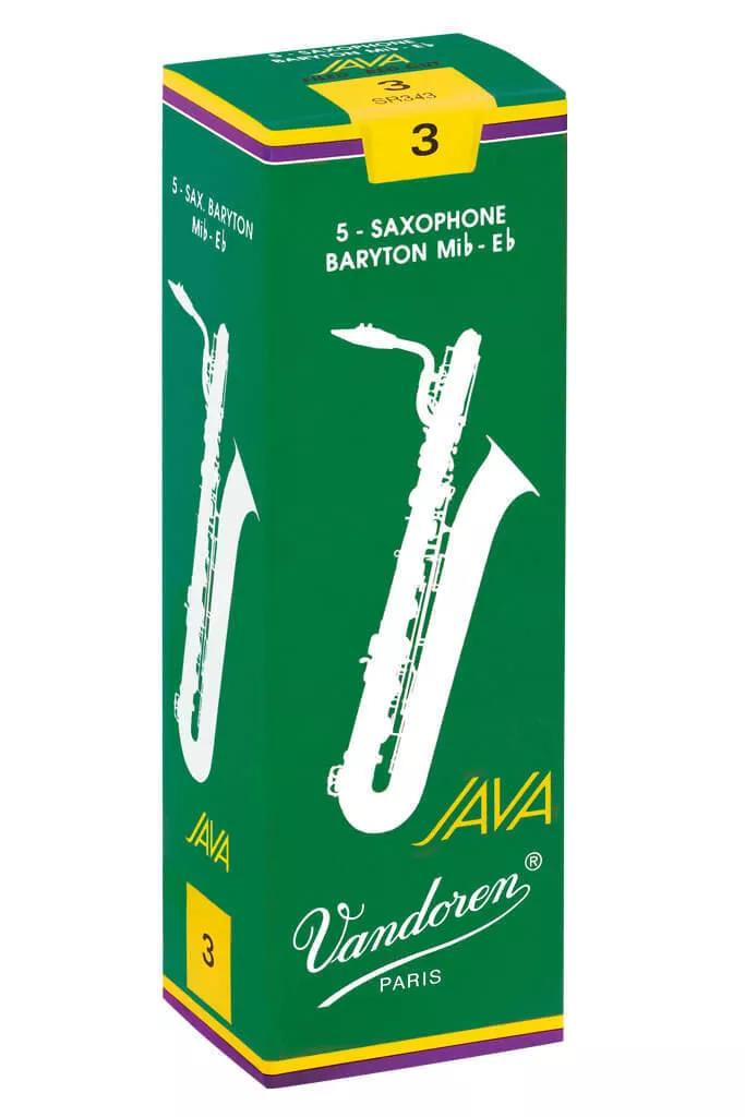 Vandoren SR3425 Java Baritone Saxophone Reeds #2.5 Box of 5