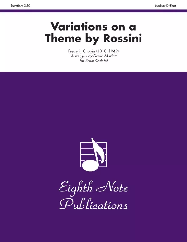 Variations on a Theme by Rossini: Brass Quintet Score & Parts