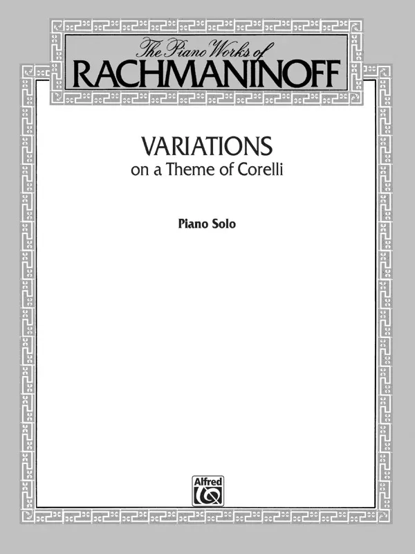 Variations on a Theme of Corelli: Piano Book