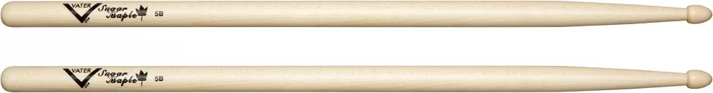 Vater VSM5BW 5B Sugar Maple Wood Tip Drumsticks