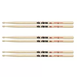 Vic Firth 5B American Classic Drum Sticks 3 Pack