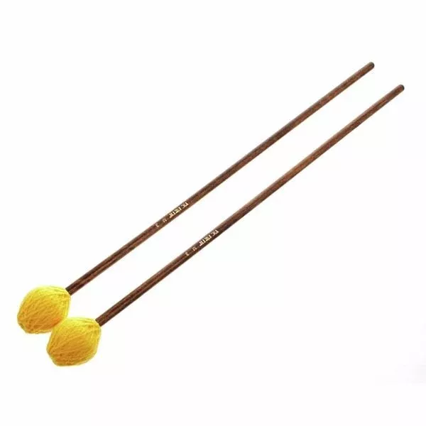 Vic Firth American Custom M3 Keyboard Mallets Medium Yellow Yarn