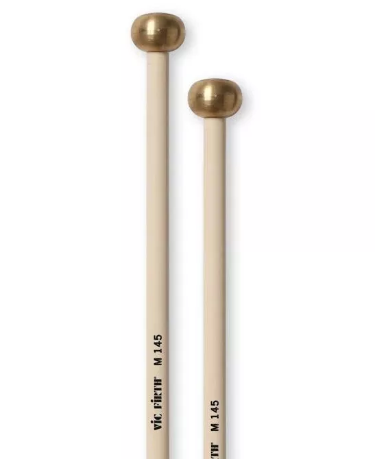 Vic Firth M145 Large Oval Brass Bell Mallets – Extra Hard Keyboard Mallets